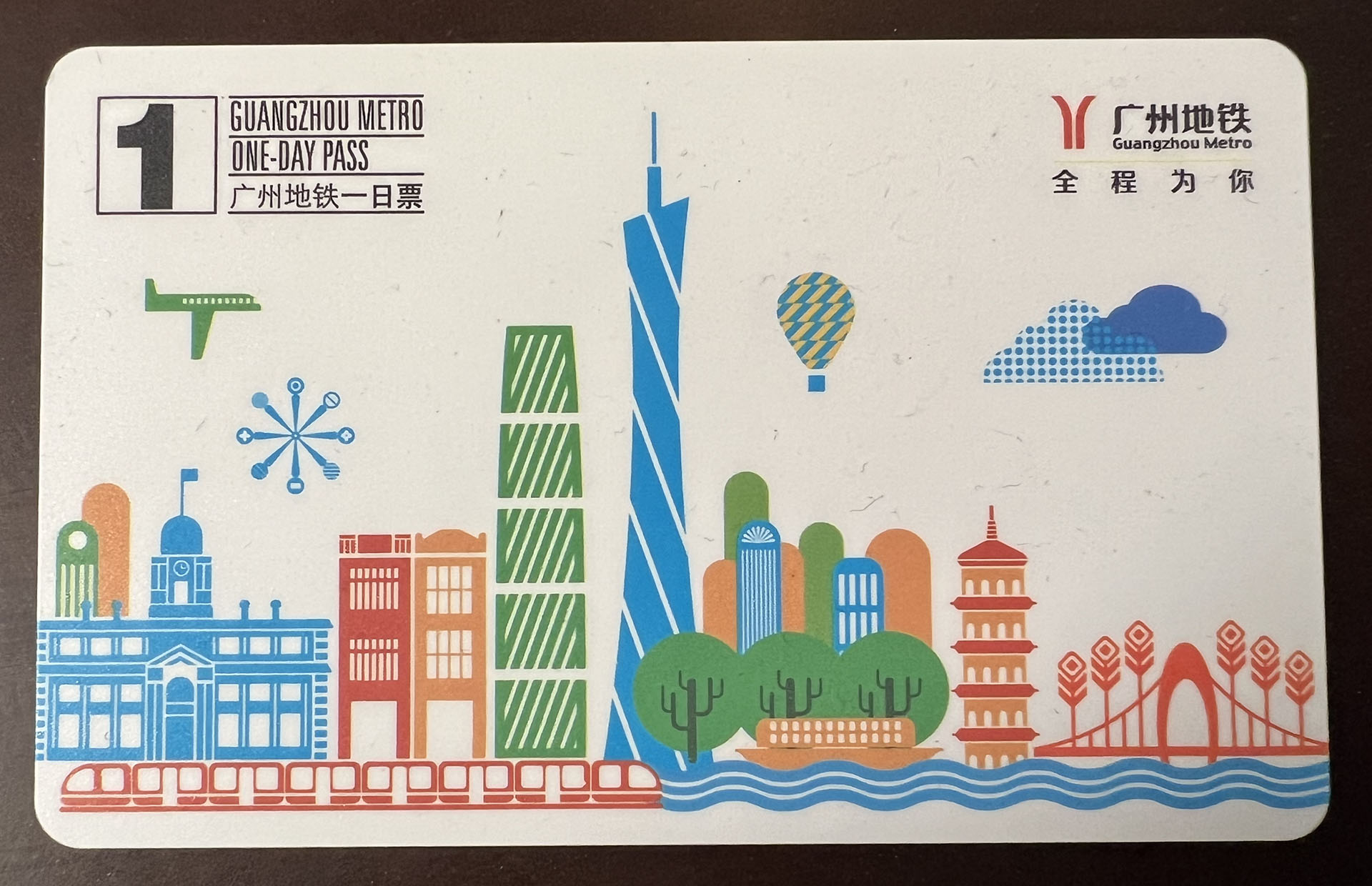 Guangzhou Metro 1 Day Pass (Physical Card)